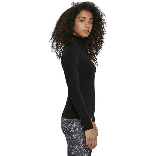 Urban Classics Ladies Basic Turtleneck Sweater black XS