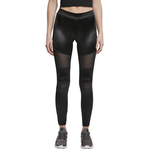 Urban Classics Ladies Shiny Tech Mesh Leggings black M