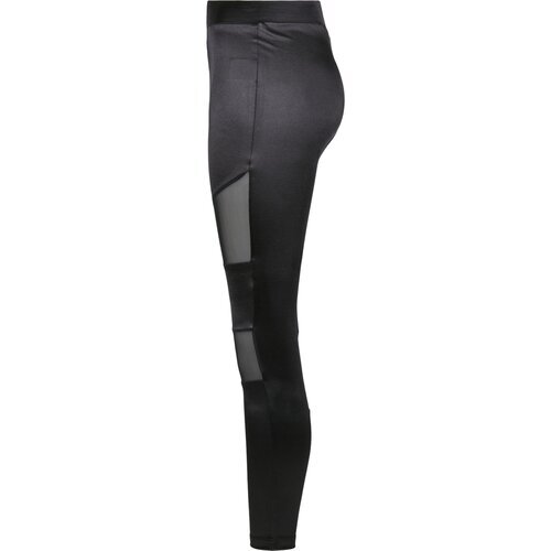 Urban Classics Ladies Shiny Tech Mesh Leggings black M