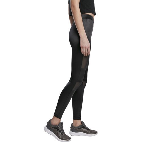 Urban Classics Ladies Shiny Tech Mesh Leggings black M