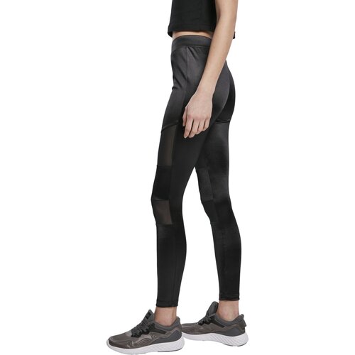 Urban Classics Ladies Shiny Tech Mesh Leggings black XS