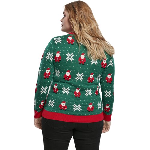 Urban Classics Ladies Santa Christmas Sweater x-masgreen 5XL