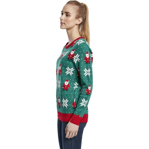 Urban Classics Ladies Santa Christmas Sweater x-masgreen S