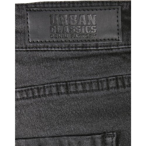 Urban Classics Slim Fit Zip Jeans real black washed 29/32
