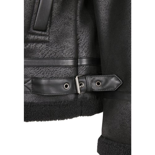 Urban Classics Shearling Jacket black/black M