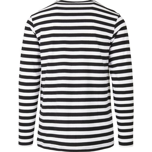 Urban Classics Regular Stripe LS white/black 4XL