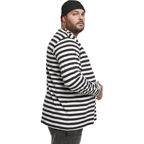 Urban Classics Regular Stripe LS white/black 4XL