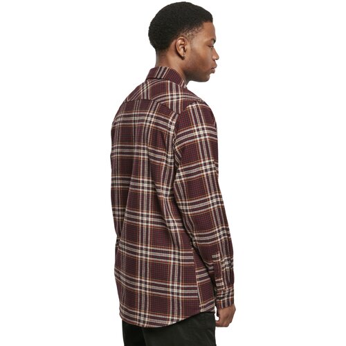 Urban Classics Checked Campus Shirt cherry/honey L