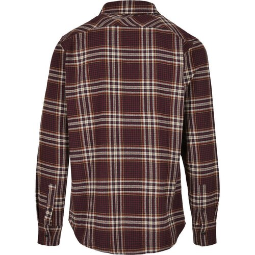 Urban Classics Checked Campus Shirt cherry/honey L