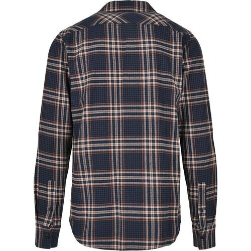 Urban Classics Checked Campus Shirt darkblue/rustred L