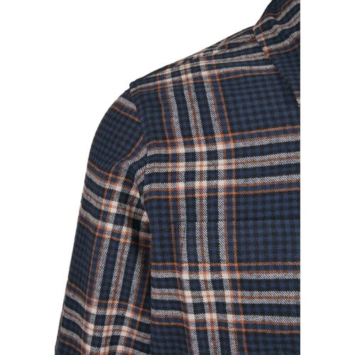 Urban Classics Checked Campus Shirt darkblue/rustred L