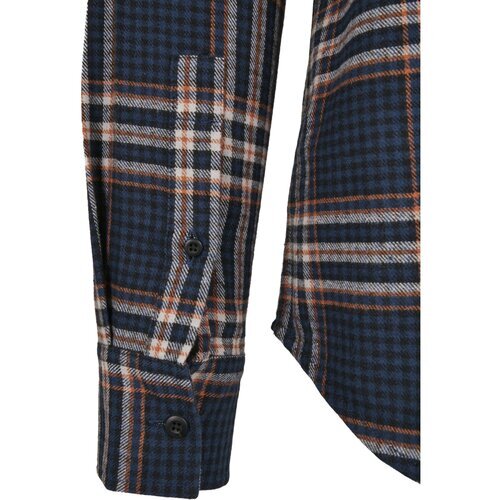 Urban Classics Checked Campus Shirt darkblue/rustred L