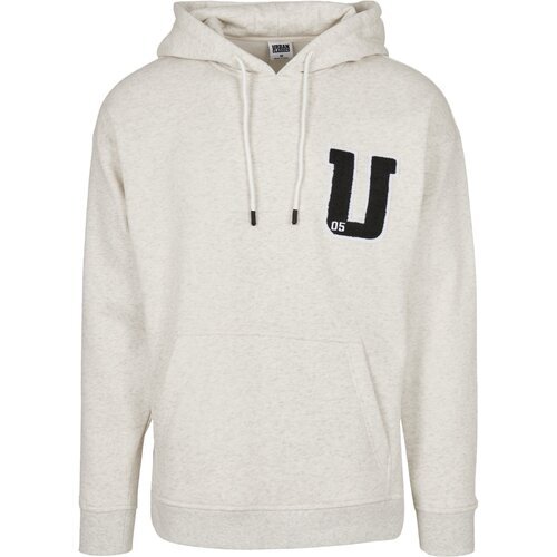 Urban Classics Oversized Frottee Patch Hoody lightgrey S