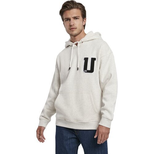 Urban Classics Oversized Frottee Patch Hoody lightgrey S