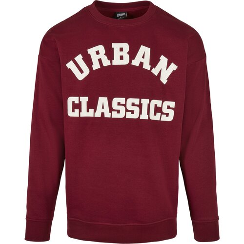 Urban Classics College Print Crew burgundy L