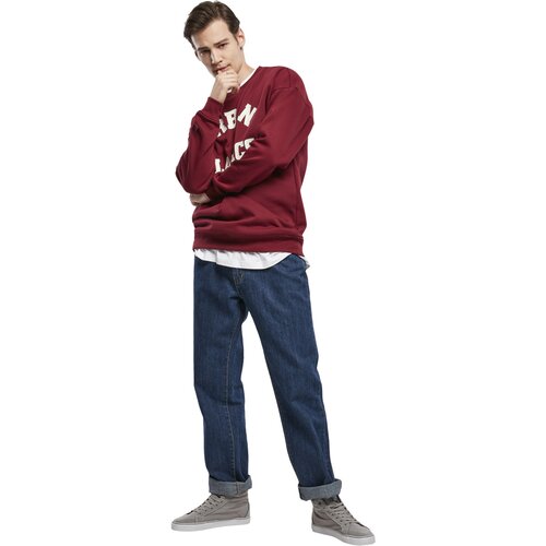 Urban Classics College Print Crew burgundy L