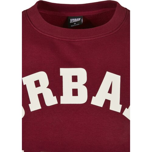 Urban Classics College Print Crew burgundy L