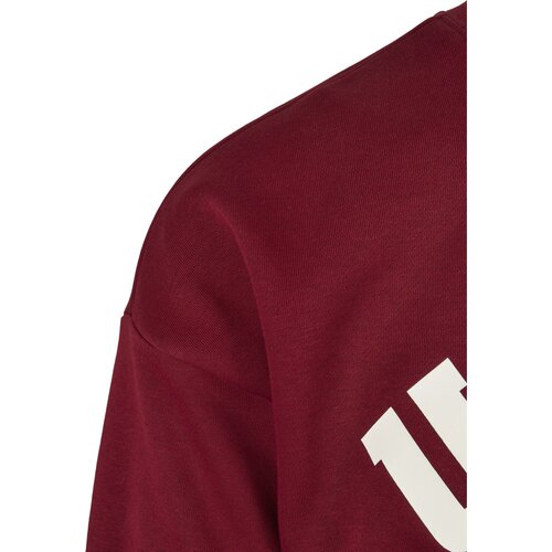 Urban Classics College Print Crew burgundy L