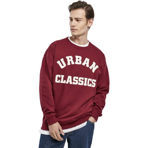 Urban Classics College Print Crew burgundy L