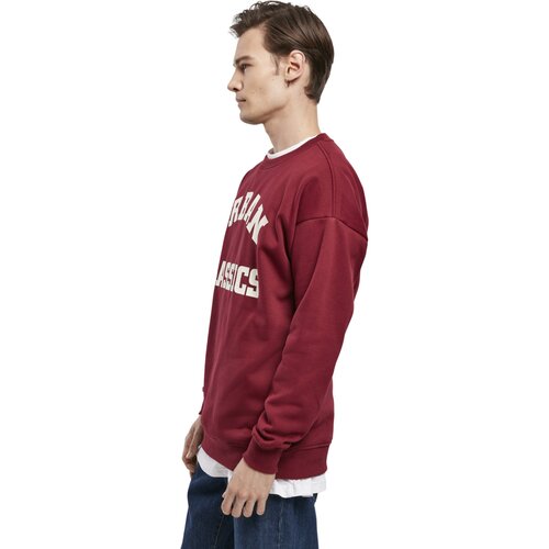 Urban Classics College Print Crew burgundy L