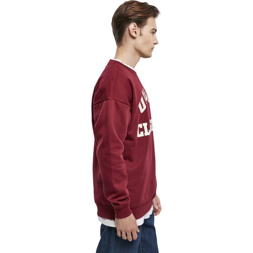 Urban Classics College Print Crew burgundy L