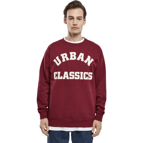 Urban Classics College Print Crew burgundy L