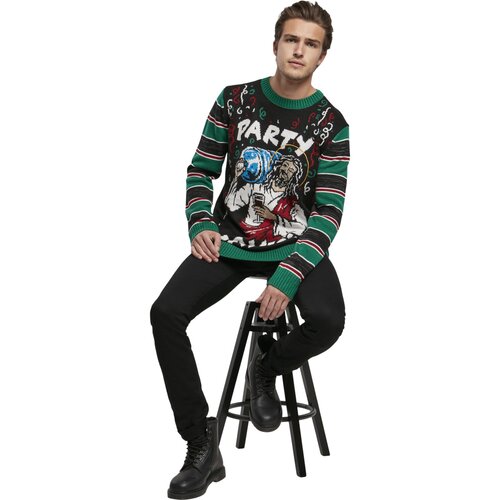 Urban Classics Savior Christmas Sweater black/x-masgreen M