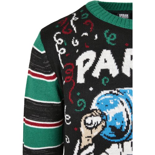 Urban Classics Savior Christmas Sweater black/x-masgreen M