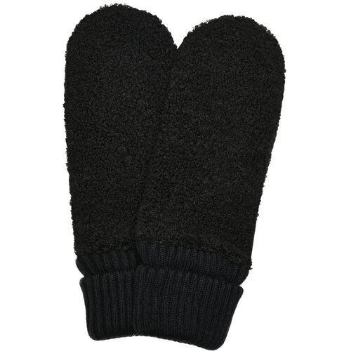 Urban Classics Sherpa Imitation Leather Gloves black L/XL