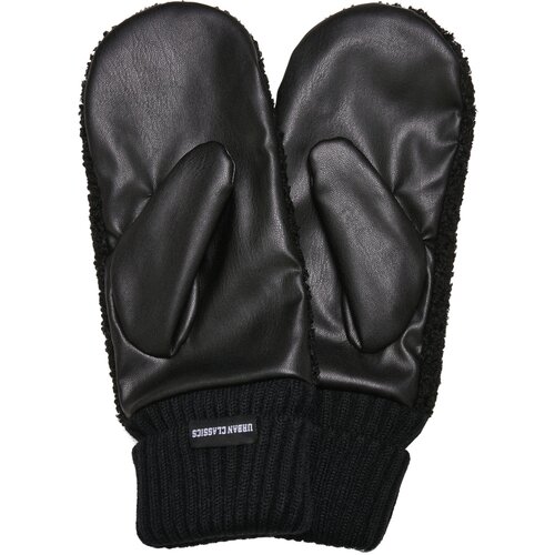 Urban Classics Sherpa Imitation Leather Gloves black L/XL