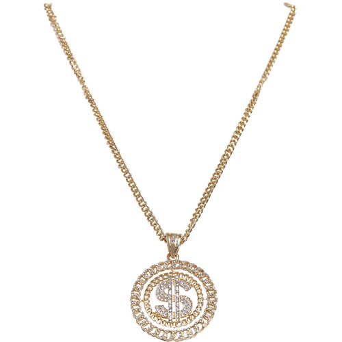 Urban Classics Dollar Diamond Necklace gold one size