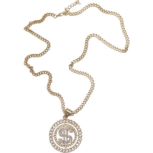Urban Classics Dollar Diamond Necklace gold one size