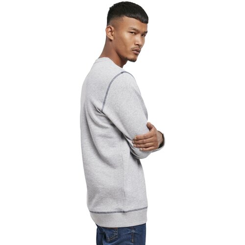 Urban Classics Organic Contrast Flatlock Stitched Crew grey/darkblue S