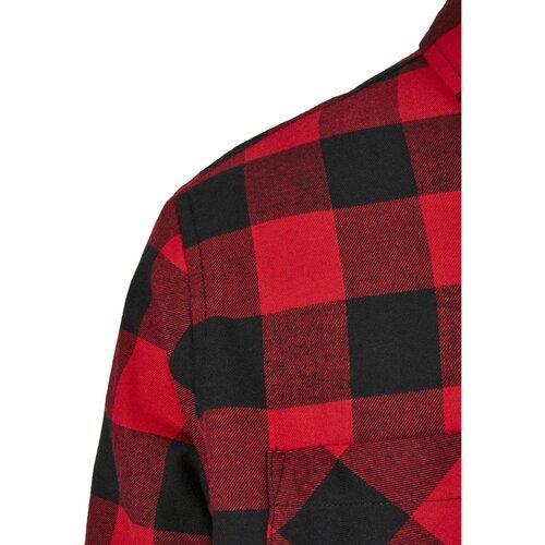 Urban Classics Padded Check Flannel Shirt black/red 5XL