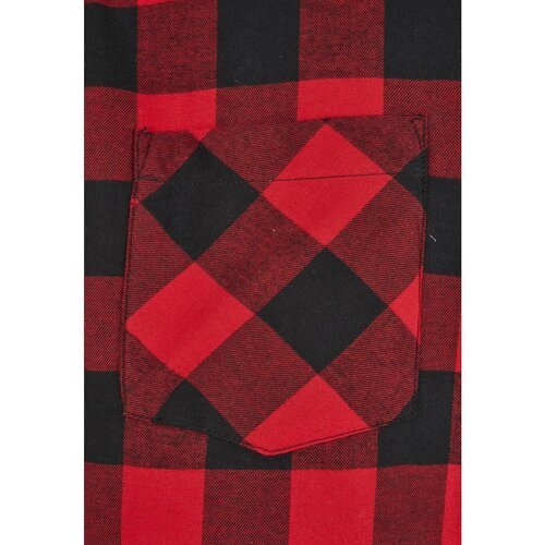 Urban Classics Padded Check Flannel Shirt black/red 5XL