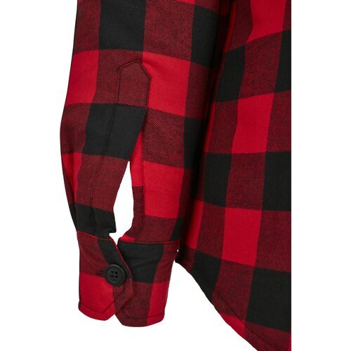 Urban Classics Padded Check Flannel Shirt black/red 5XL