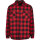 Urban Classics Padded Check Flannel Shirt black/red XL
