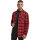 Urban Classics Padded Check Flannel Shirt black/red XL