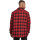 Urban Classics Padded Check Flannel Shirt black/red XL