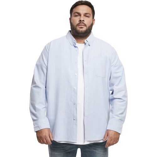 Urban Classics Basic Oxford Shirt blue/wht 5XL