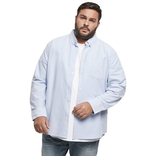 Urban Classics Basic Oxford Shirt blue/wht 5XL