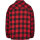 Urban Classics Ladies Flanell Padded Overshirt black/red 3XL