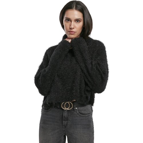 Urban Classics Ladies Oversized Turtleneck Feather Sweater
