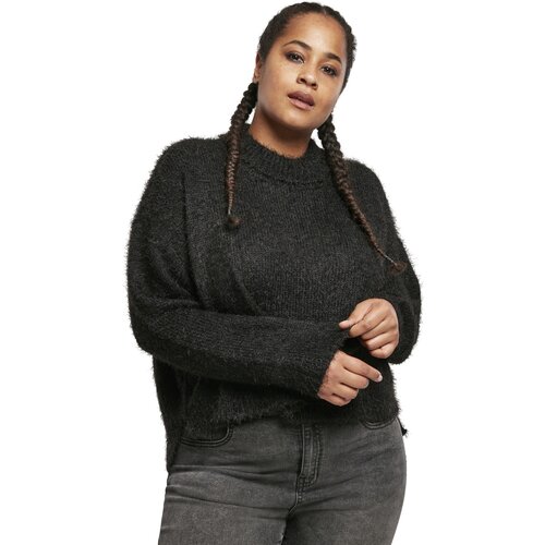 Urban Classics Ladies Oversized Turtleneck Feather Sweater