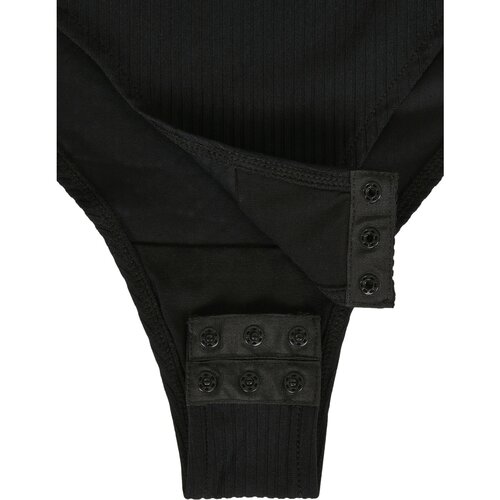 Urban Classics Ladies Rib Puffer Sleeve Body LS black XL