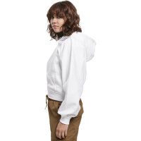 Urban Classics Ladies Organic Gathering Batwing Hoody white XL