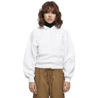 Urban Classics Ladies Organic Gathering Batwing Hoody white XL