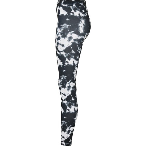 Urban Classics Ladies Tie Dye Leggings black/white 3XL