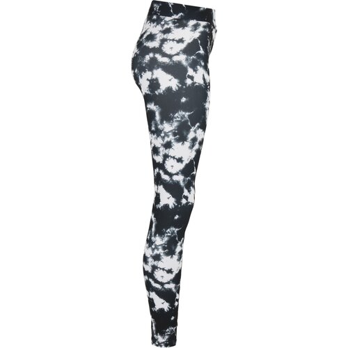 Urban Classics Ladies Tie Dye Leggings black/white 3XL