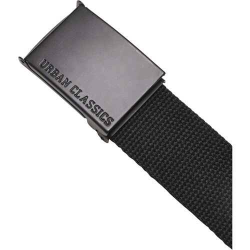 Urban Classics Coloured Buckle Canvas Belt black S/M